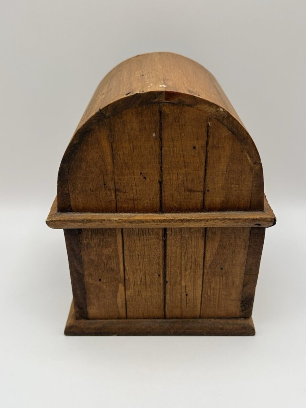 Vintage 3 Magueyes Wooden Box Chest Dome Lid Rustic Primitive Decor Jewelry Box - Picture 7 of 14